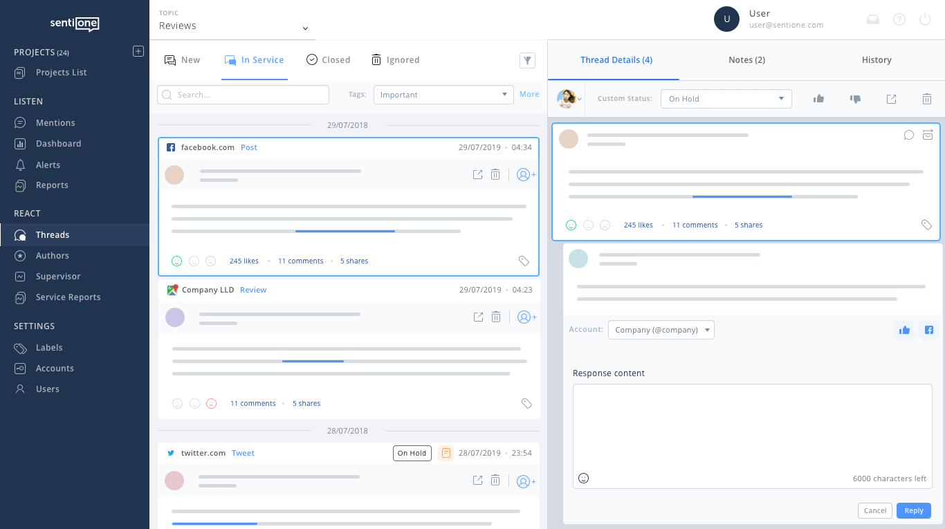 Internetové služby zákazníkům